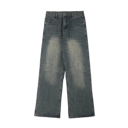 Washed Distressed Loose Jeans For Men