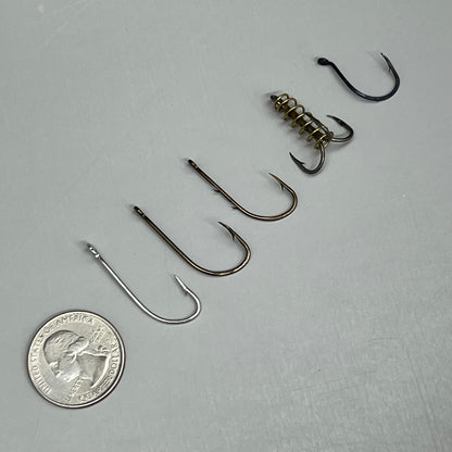 EAGLE CLAW (3 PACK) Wide Catfish Assortment Hooks Size Range From #4-1/0 67pc L617
