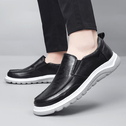 Men's  Genuine Leather Perforated Loafers Shoes