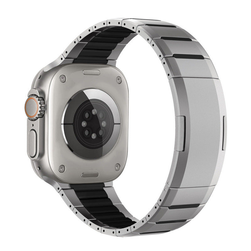 Watch Stainless Steel Band Sports Wristband Curved Two-tone
