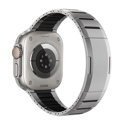 Watch Stainless Steel Band Sports Wristband Curved Two-tone