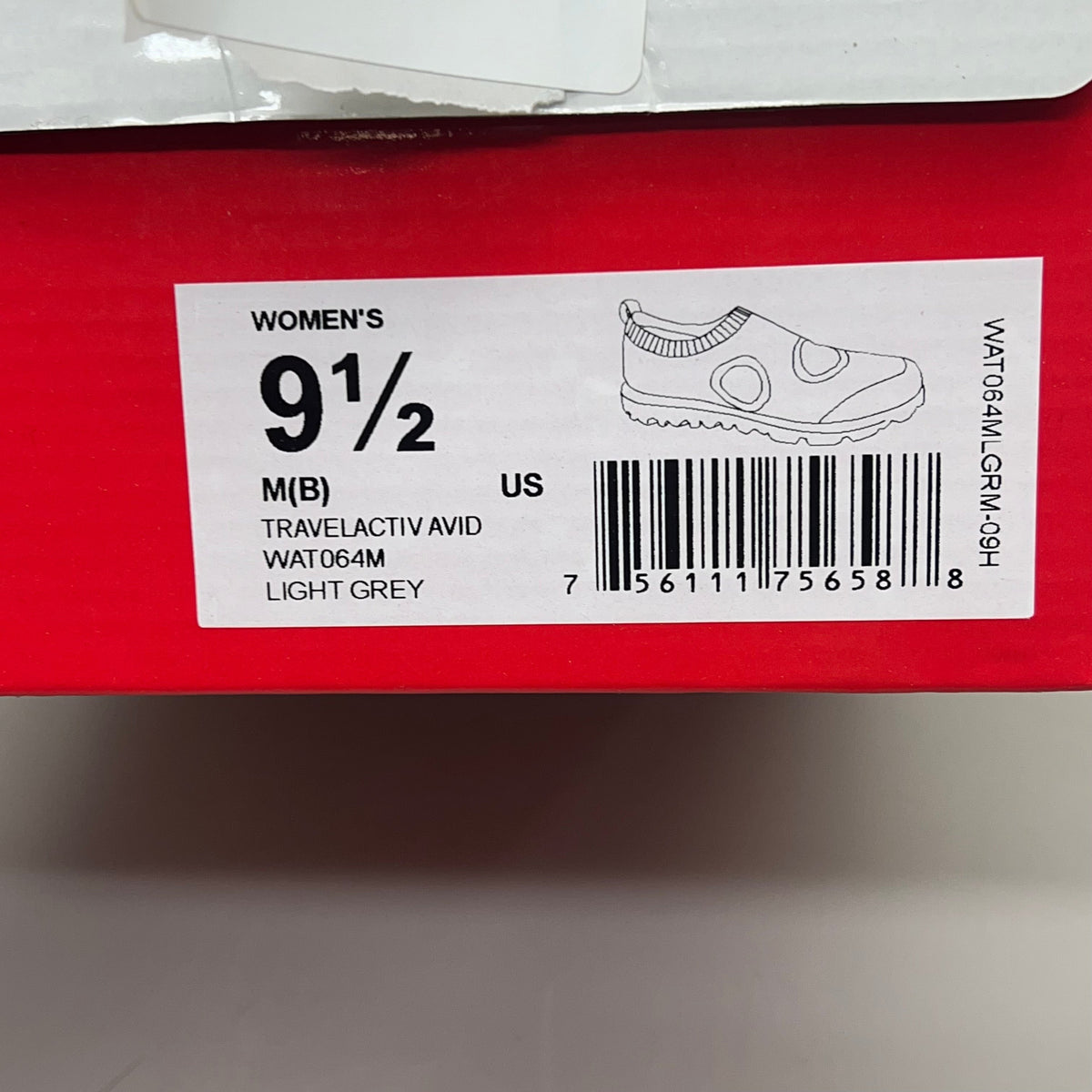 PROPET Travel Activ Avid Knit Shoe Women's Sz 9.5 Width M(B) Light Grey WAT064M