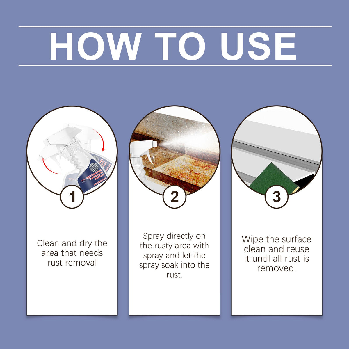 Steel Rust Remover Bolt Screws Metal Rust Cleaner Rust Remover Household Rust Remover