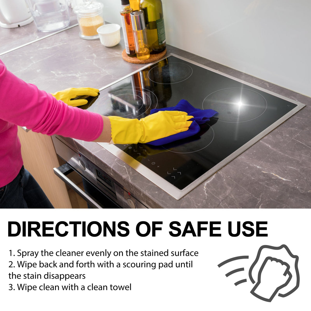All Purpose Cleaner, Kitchen Dust Stains Heavy Oil Cleaning And Rust Removal Spray