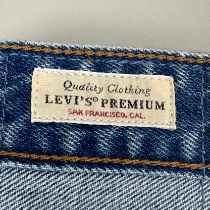 LEVIS Recrafted Icon Skirt Mid Rise Original Women's Sz 31 Novel Notion Med Wash