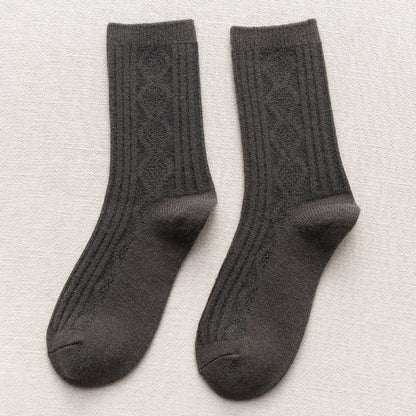 Thickened Cashmere Long Socks For Women Warm Pile