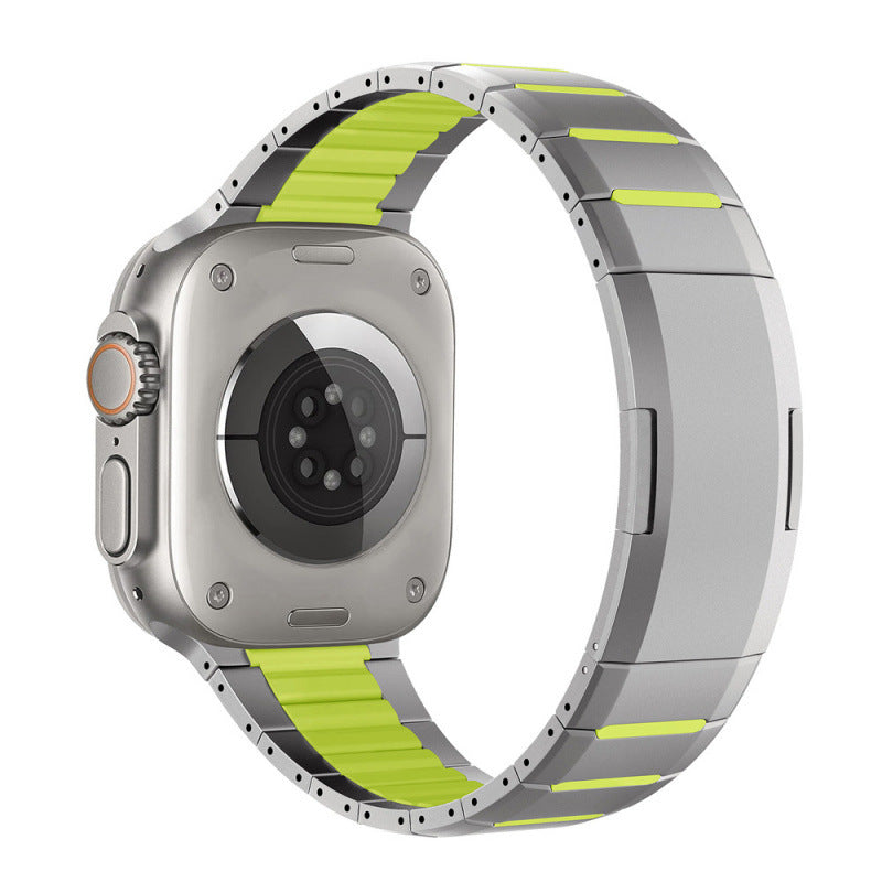 Watch Stainless Steel Band Sports Wristband Curved Two-tone