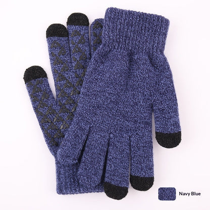 Knitted Winter Warm Touchscreen Gloves Made Of Wool