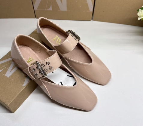 Ballet Slipper Flat Heel Round Toe Pumps Women