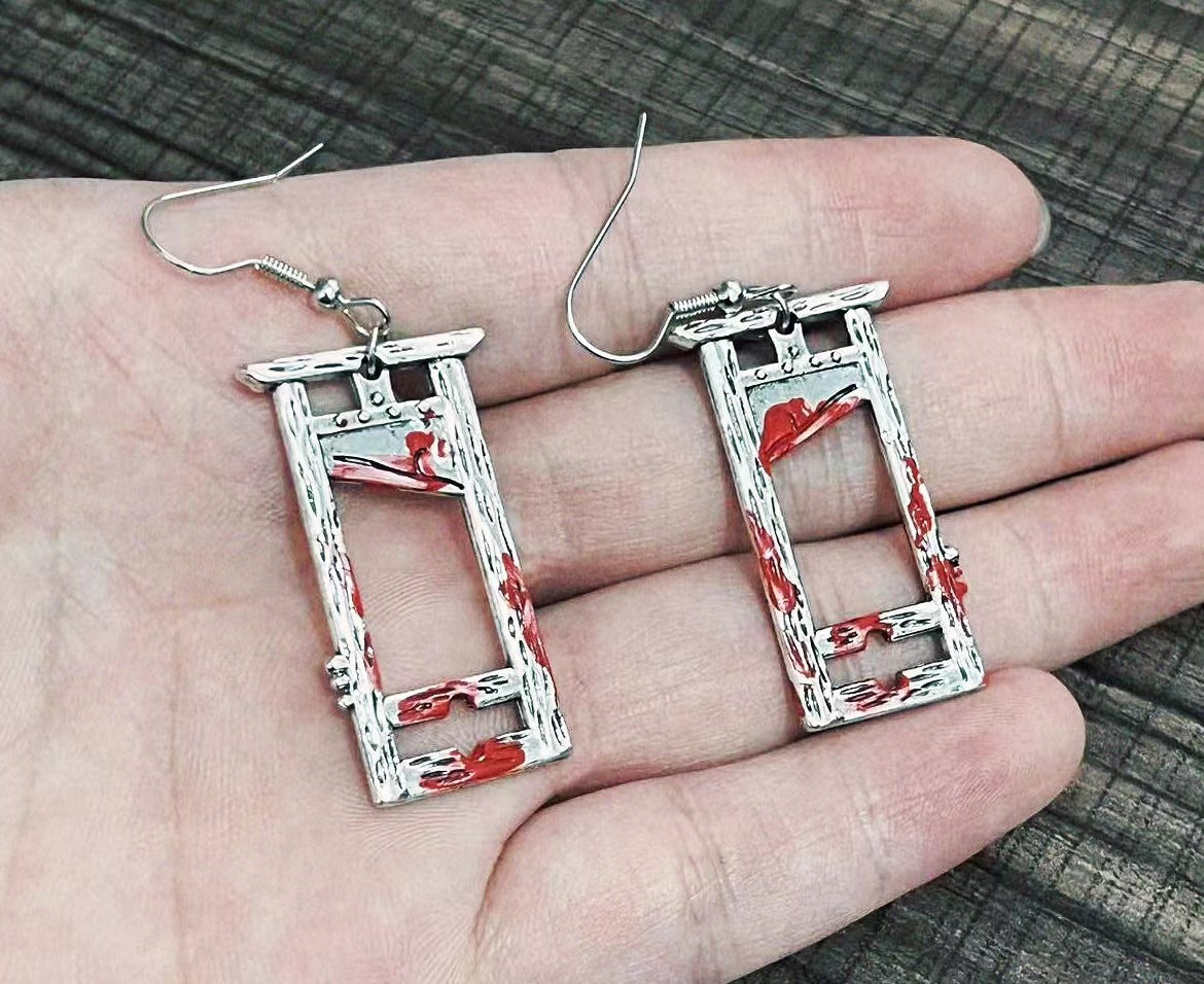 Gothic style Vintage Guillotine shaped Earrings