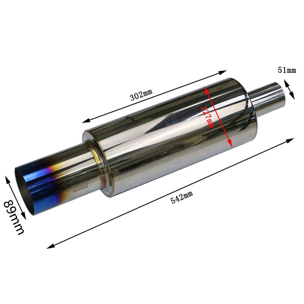 Applicable Car Exhaust Pipe Modification Sound Wave Straight Row