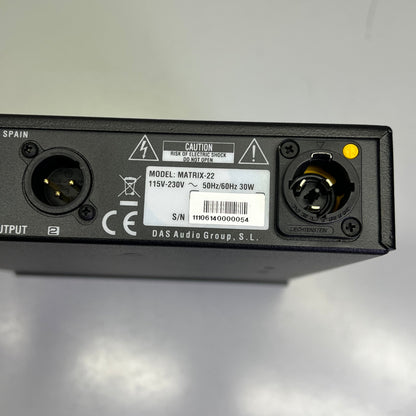 DAS AUDIO GROUP Half Rack Mount Dual Input/Output Channel Breakout Box 11106140