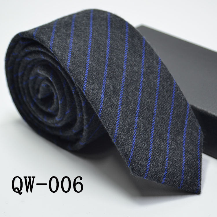 Men's Super Narrow Wool-like Elegant Tie