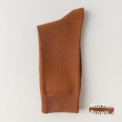 Mid-calf Spring And Autumn Pure Cotton Business Men Socks
