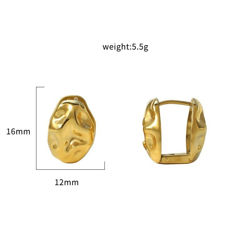 Simple And Versatile Ladies' 316 Stainless Steel Earrings