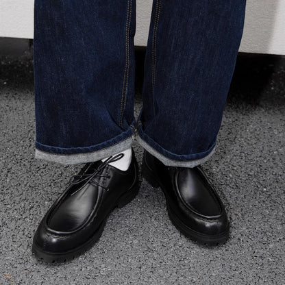 Retro Mens Leather Shoes Springautumn Style