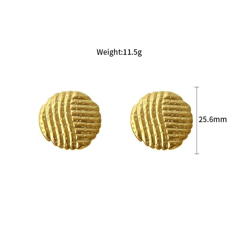 Simple And Versatile Ladies' 316 Stainless Steel Earrings
