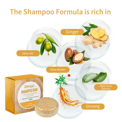 Shampoo Bar, Solid Hair Tight Hair Anti-Loss Soft Repair Hair End Dry Damaged Shampoo Soap