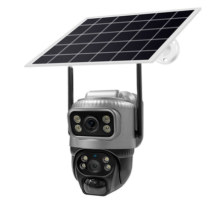 Dual-lens Solar-powered 4G Low-power Surveillance Camera
