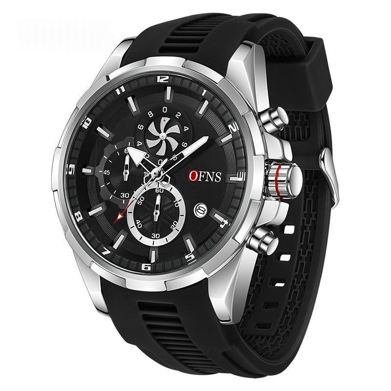 Men's Quartz Watch With A Small Three-hand Chronograph