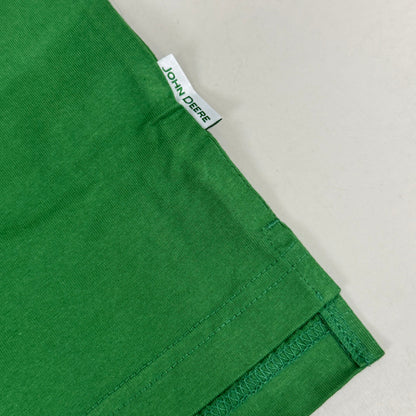 JOHN DEERE Embroidered Logo Short Sleeve Tee Shirt Men's Sz M Green 1896842