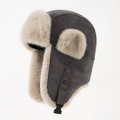Winter Warm Suede Earmuffs Hat