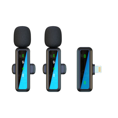 Wireless Lapel Microphone for Outdoor Computer Live Streaming Noise Reduction Universal Small Microphone