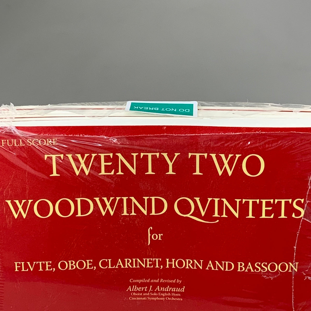 SOUTHERN MUSIC (6 PACK!) Twenty Two Woodwind Quintets New Edition Red