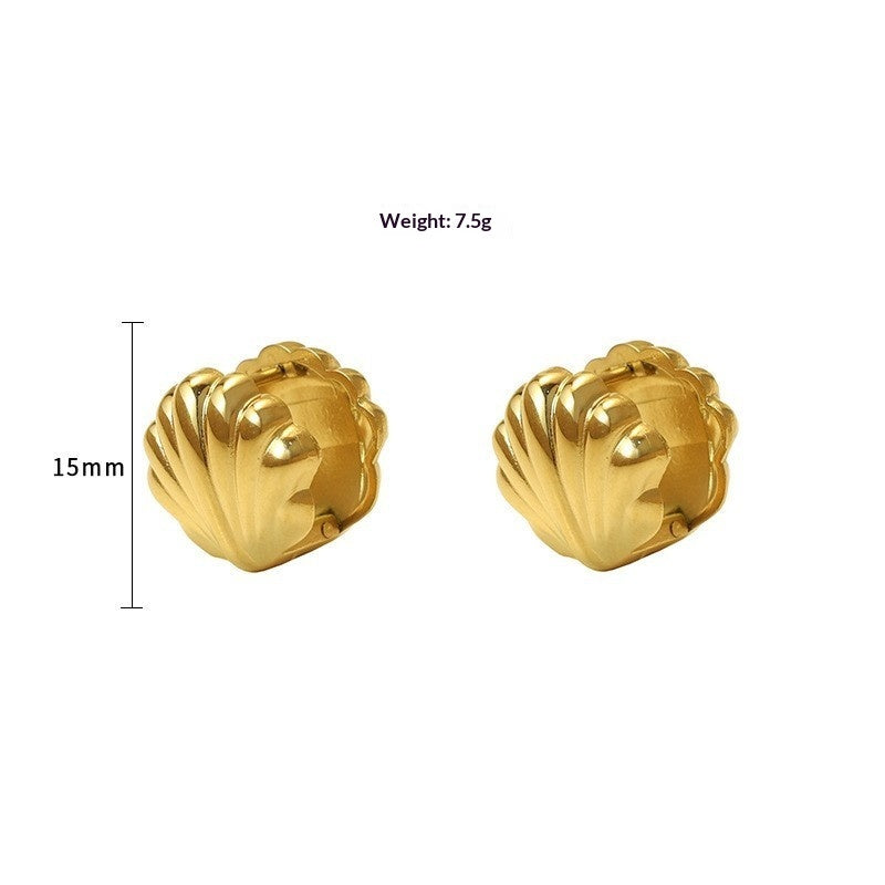 Simple And Versatile Ladies' 316 Stainless Steel Earrings