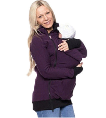 Three-in-one Multi-functional Mother Kangaroo Sweater Coat