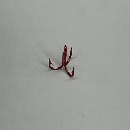 EAGLE CLAW (5 PACK) 3X Treble Regular Round Bend Hook Red #10 20pc L934RDT-10