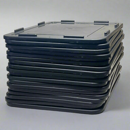 LEWIS BINS+ (18 PACK) Safe Divider Box Lid Sz 22.5" L x 17.5" W Black CDC3040