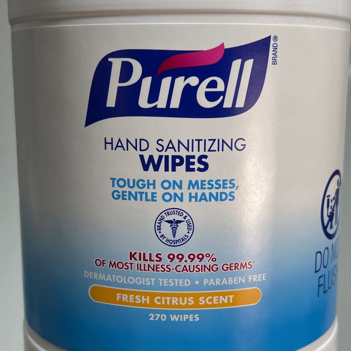 PURELL (2 PACK, 270 EACH) Hand Sanitizing Wipes Fresh Citrus Scent BB 03/27