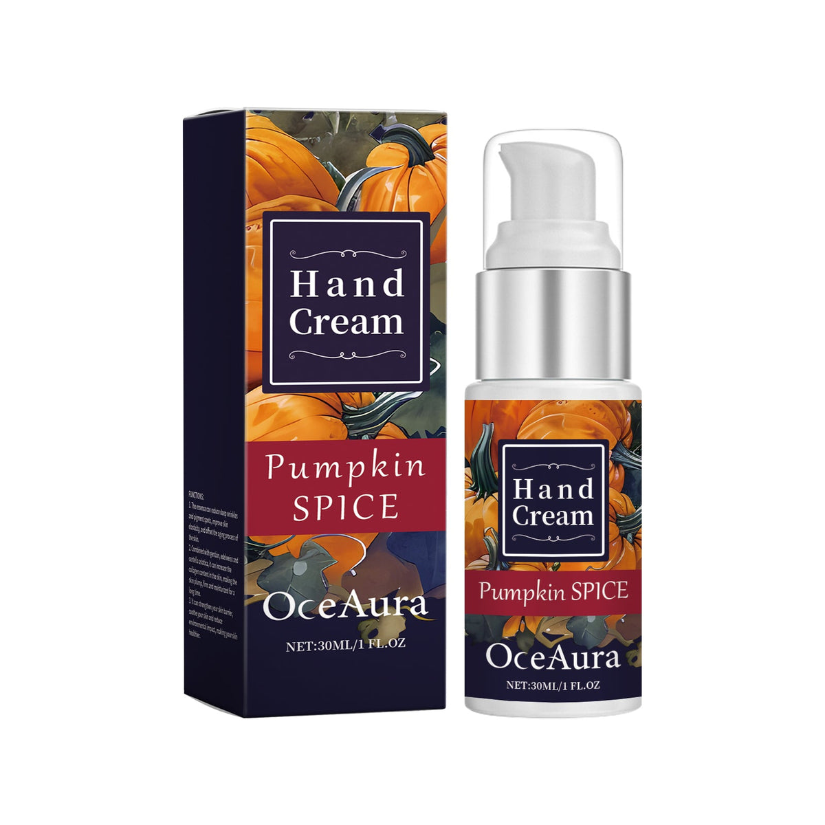 Pumpkin Moisturizing Hand Cream Hydrates And Moisturizes And Protects Hand Skin Against Dryness