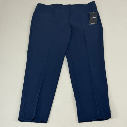 MULTIPLES Ankle Pants Petite Women's Sz 16 Midnight M48716PM