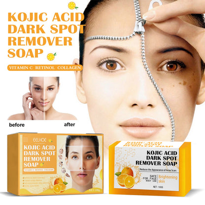 Kojic Acid Soap Cleanser Cleansing Soap Dilute Cleansing Cleanser Pore-Clearing Exfoliating Skincare Soap