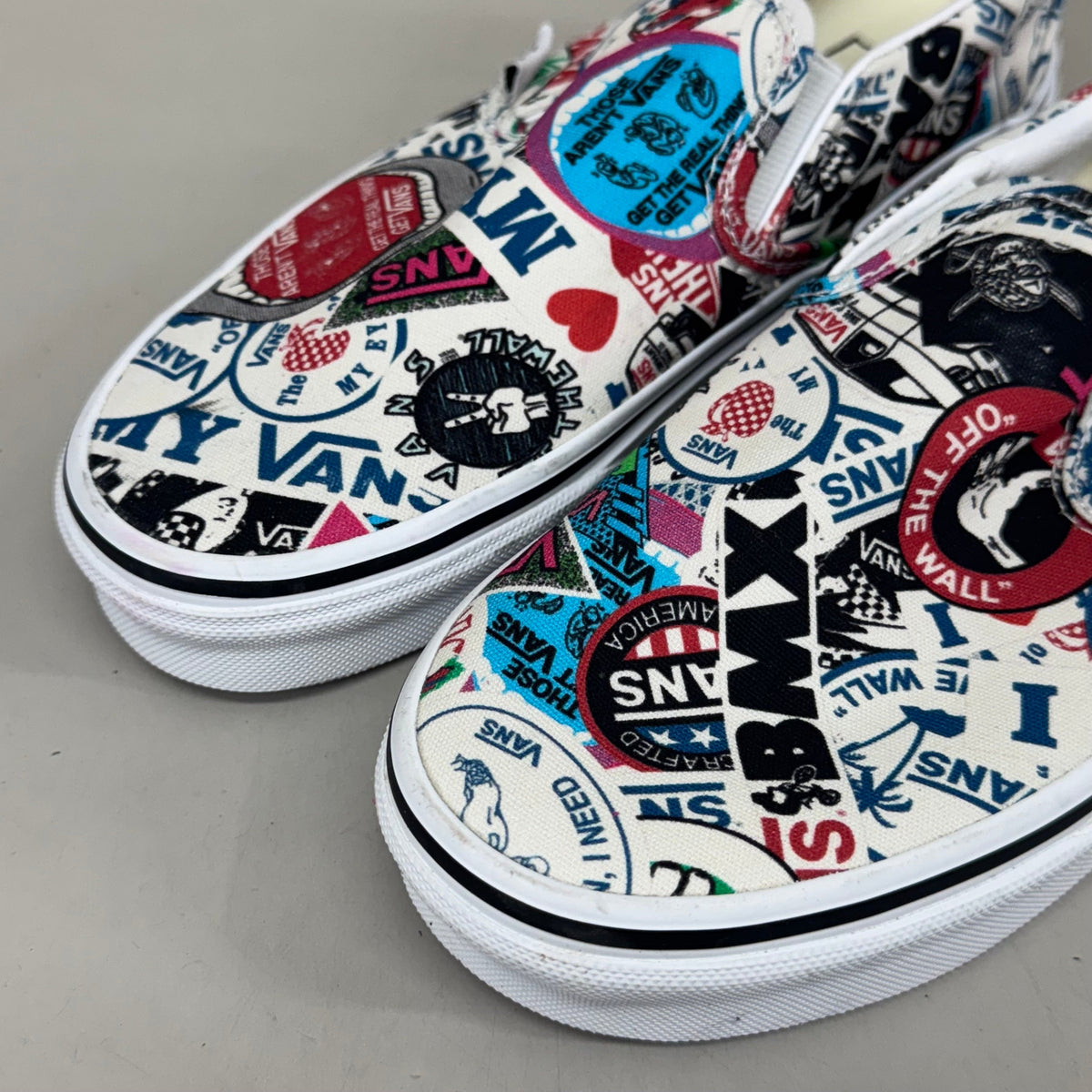 VANS "I Love My Vans" Off Walls Slip-On Women's 5.0 Men's 3.5 Multicolor Pattern