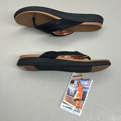 COBIAN Darby Synthetic Suede Strap Sandals  Women's SZ 8, EU 38.5 Black DAR24-001-8