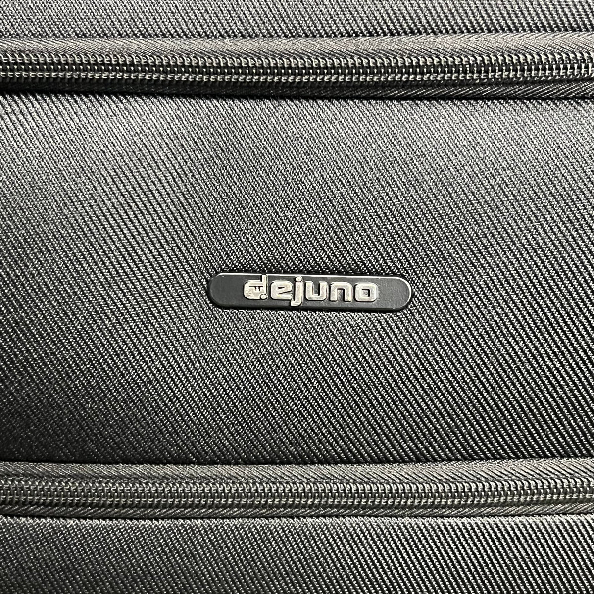 DEJUNO (3 PACK) Lightweight Expandable Spinner Luggage Suitcase Set Black 2302DJBF