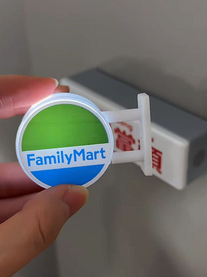 Creative refrigerator stickers convenience store lights illuminated magnetic home decorations