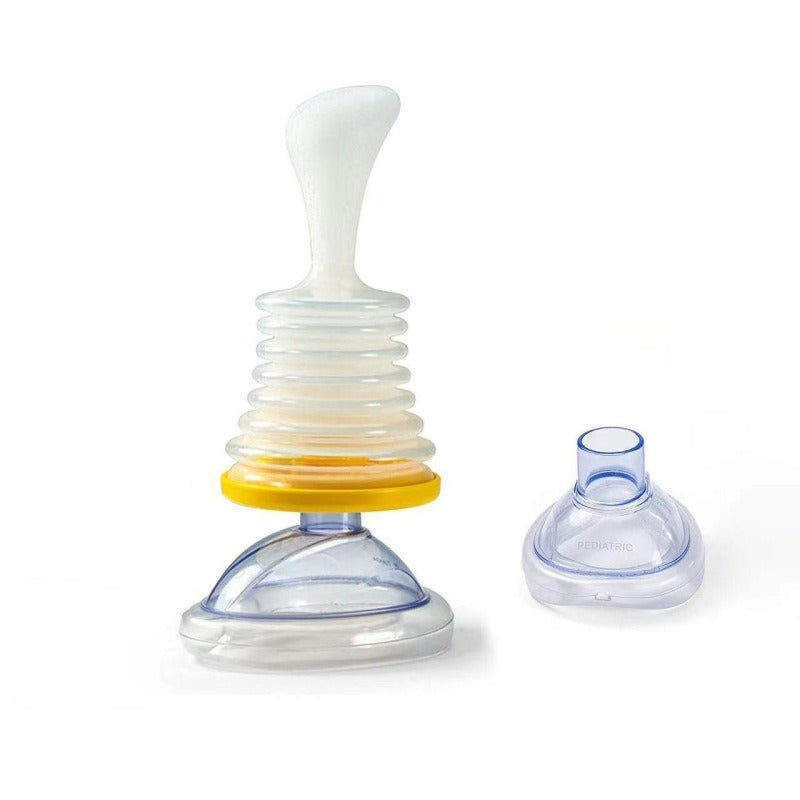 Respiratory trainer suffocation first aid mask artificial heart and lung Choking Emergency Device