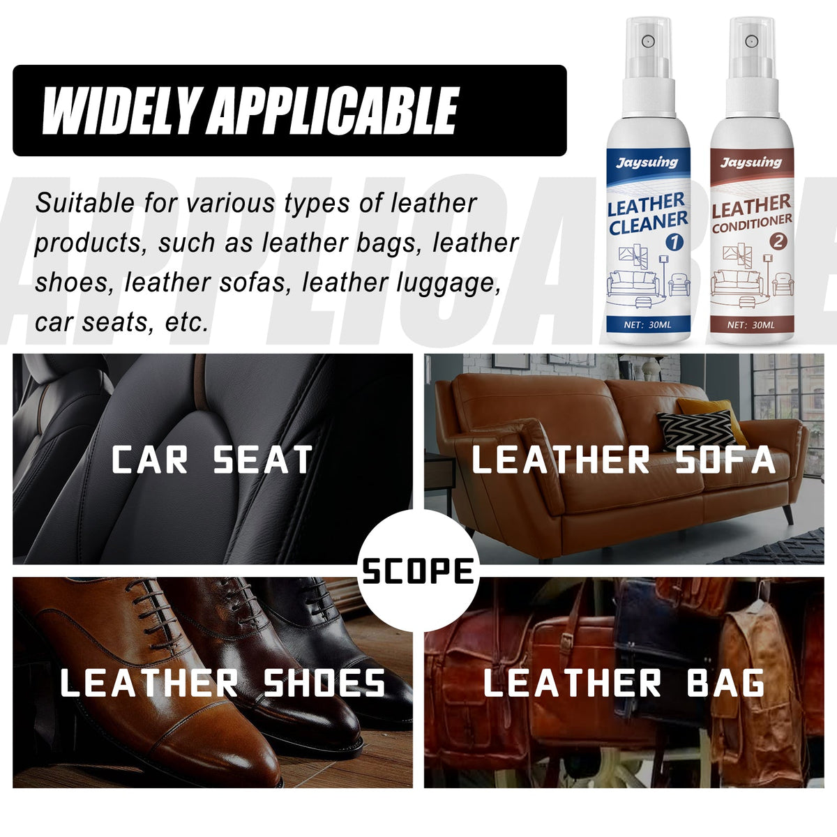 Leather Cleaning And Maintenance Agent, Leather Care Leather Suit Sofa Maintenance Cleaner