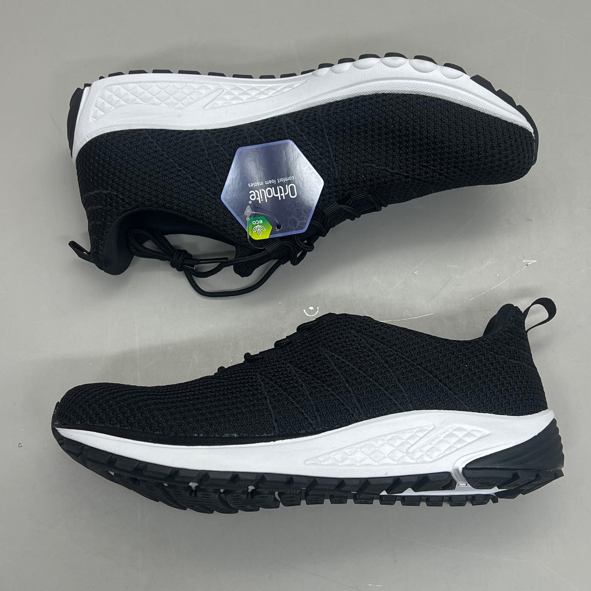 PROPET Tour Knit Sneaker Cushion Insole Women's Sz 10.5 XX (4E) Black WAA112M