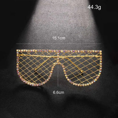 Hot tassel glasses frame no lens rhinestone glasses frame personality accessories female