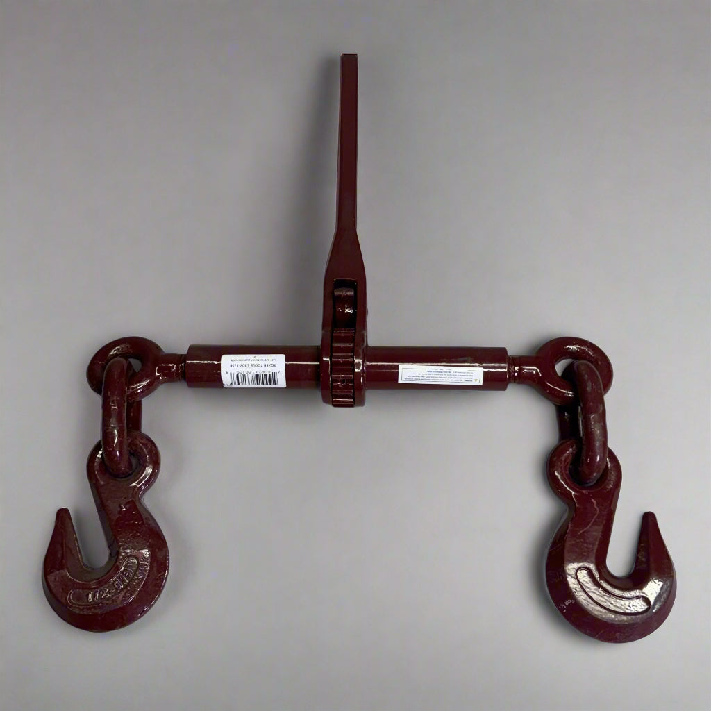 BOXER TOOLS Ratcheting Load Binder 4x4 Vehicles 1/2" x 5/8", Dark Red LB02-1258