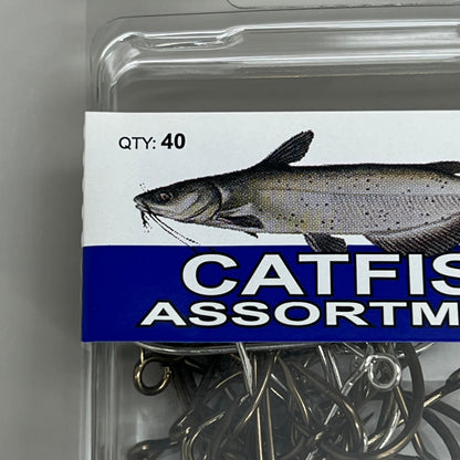 EAGLE CLAW (5 PACK) Catfish Hook Assortment Value Pack Black/Bronze 40pc SPCAT