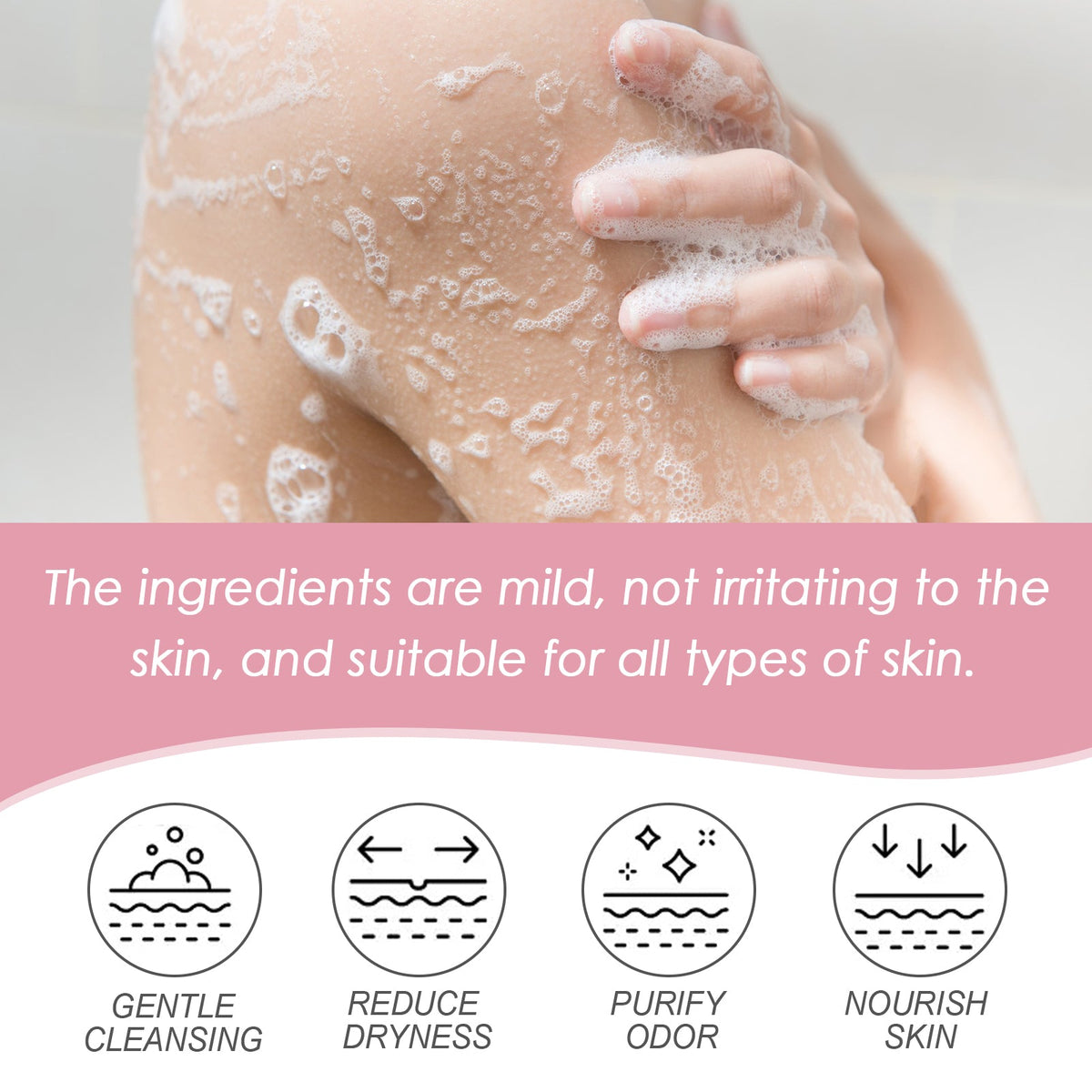 Onion Biotin Body Wash, Mildly Clean Is Efficient To Reduce Dry And Moisturizing