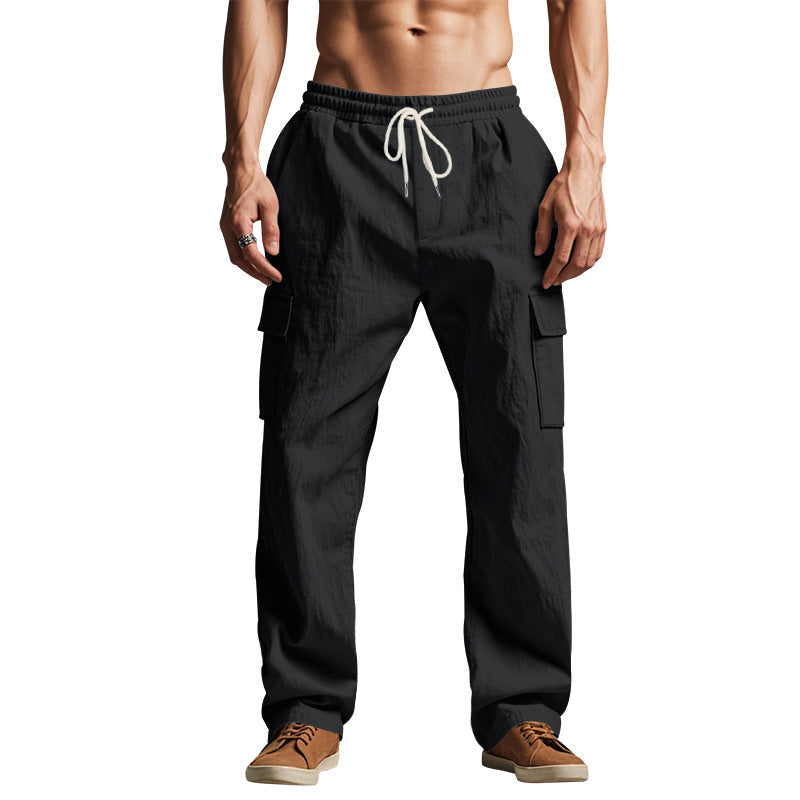 Breathable Multi-pocket Straight-leg Work Pants