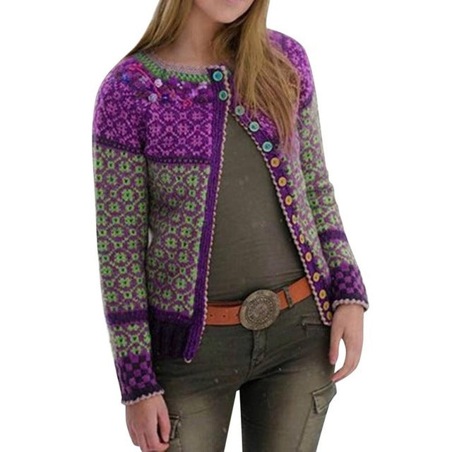 Women's Sweater Coat Long Knitted Winter Coat Women's Clothing
