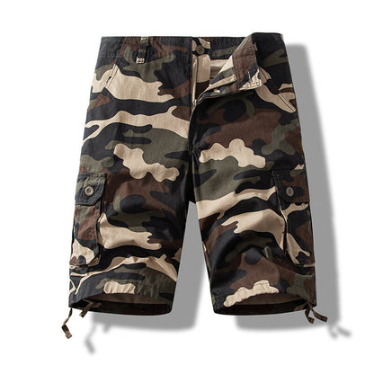 Foreign Trade All-cotton Multi-pocket Work Shorts